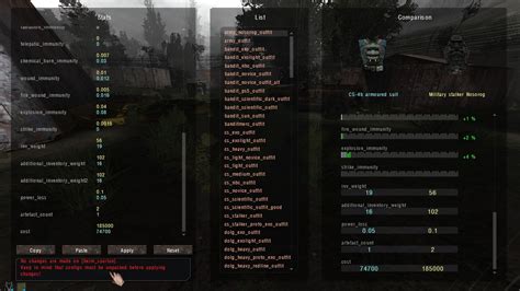 I wrongfully typed the version of my Call Of Chernobyl game. . Stalker anomaly debug menu